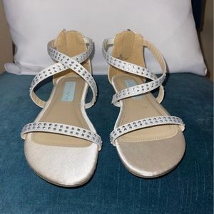 Betsey Johnson White Sandals